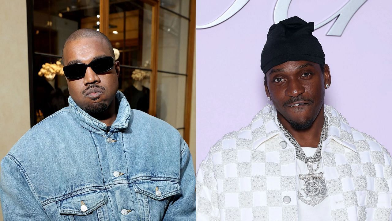 L to R: Kanye West and Pusha T (both images via Getty)